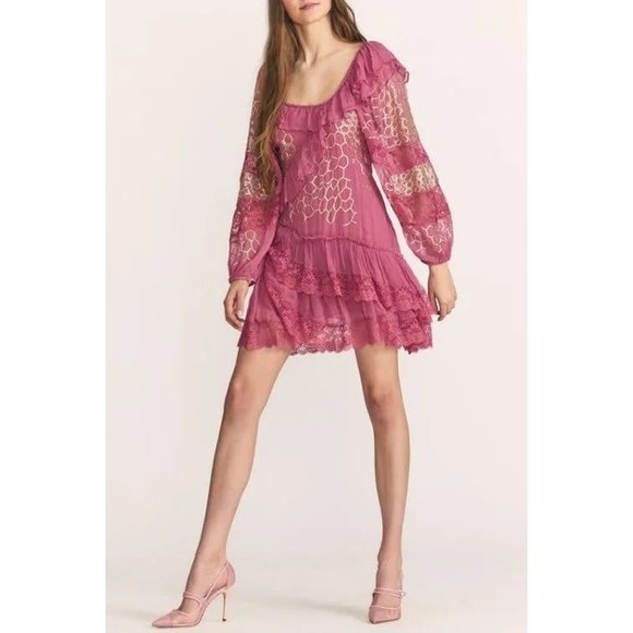 Loveshackfancy Angora Dress In Wild Rose - Picture 2 of 10